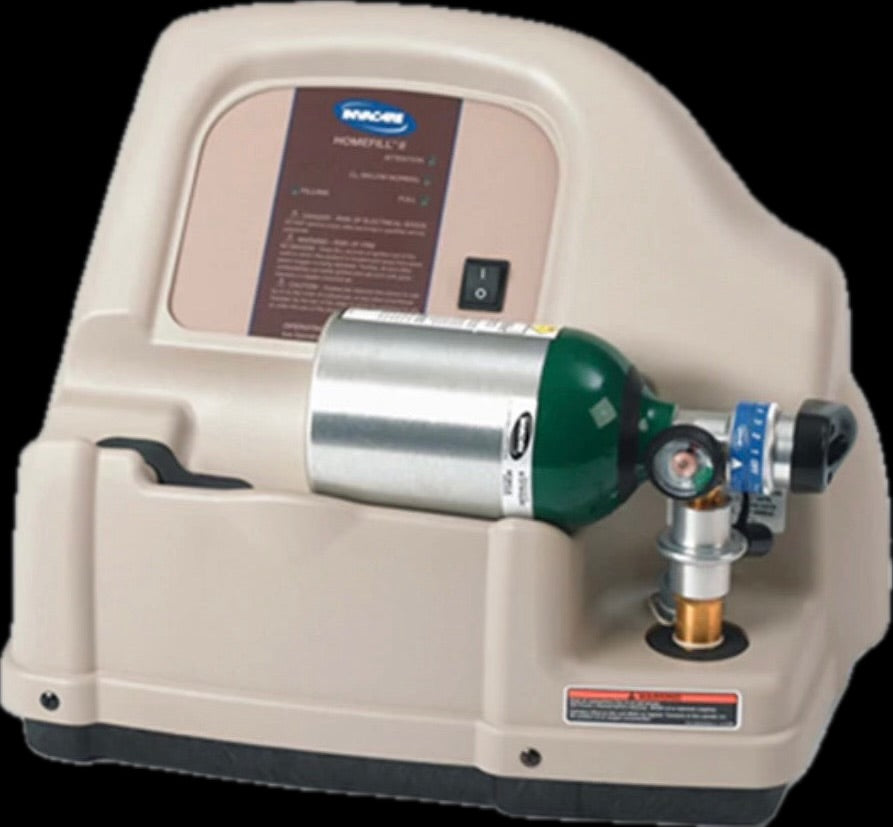 Invacare HomeFill oxygen tank filling system from Bradshaw Oxygen