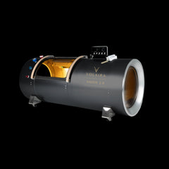 black hard hyperbaric Chamber laydown 2.0 by Bradshaw Oxygen