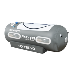 OXYREVO Apex 32 portable hyperbaric chamber on a white background