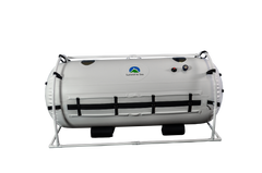 Summit To Sea Grand Dive portable hyperbaric chamber side view, 40-inch diameter and 90-inch length