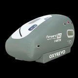 OXYREVO Forward 90 hyperbaric chamber on a gray background