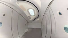 Portable Sitting and Reclining Hyperbaric Chamber 1.5 ATA Inside view
