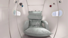 Portable Sitting and Reclining Hyperbaric Chamber 1.5 ATA Inside view of chair