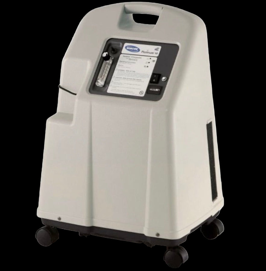 Reconditioned Invacare Platinum 10 LPM oxygen concentrator from Bradshaw Oxygen